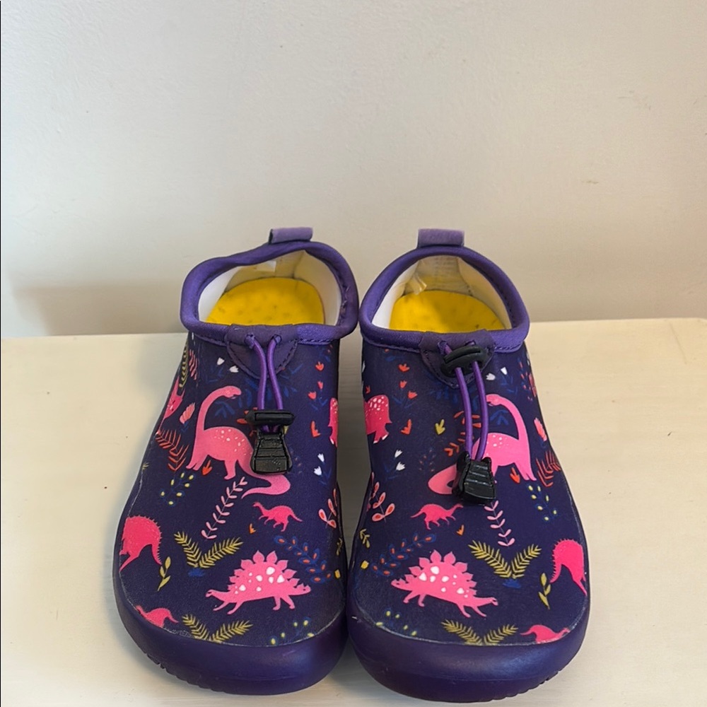 Purple Dinosaur Kids Swim Shoes